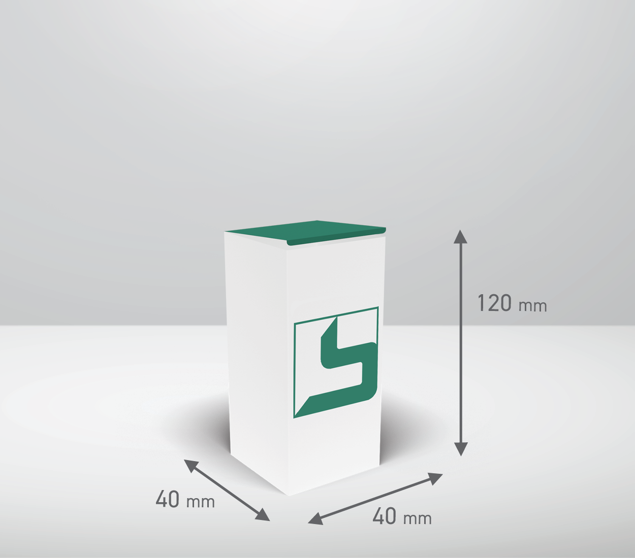 Škatla - totem: 40x40x120 mm (D6).